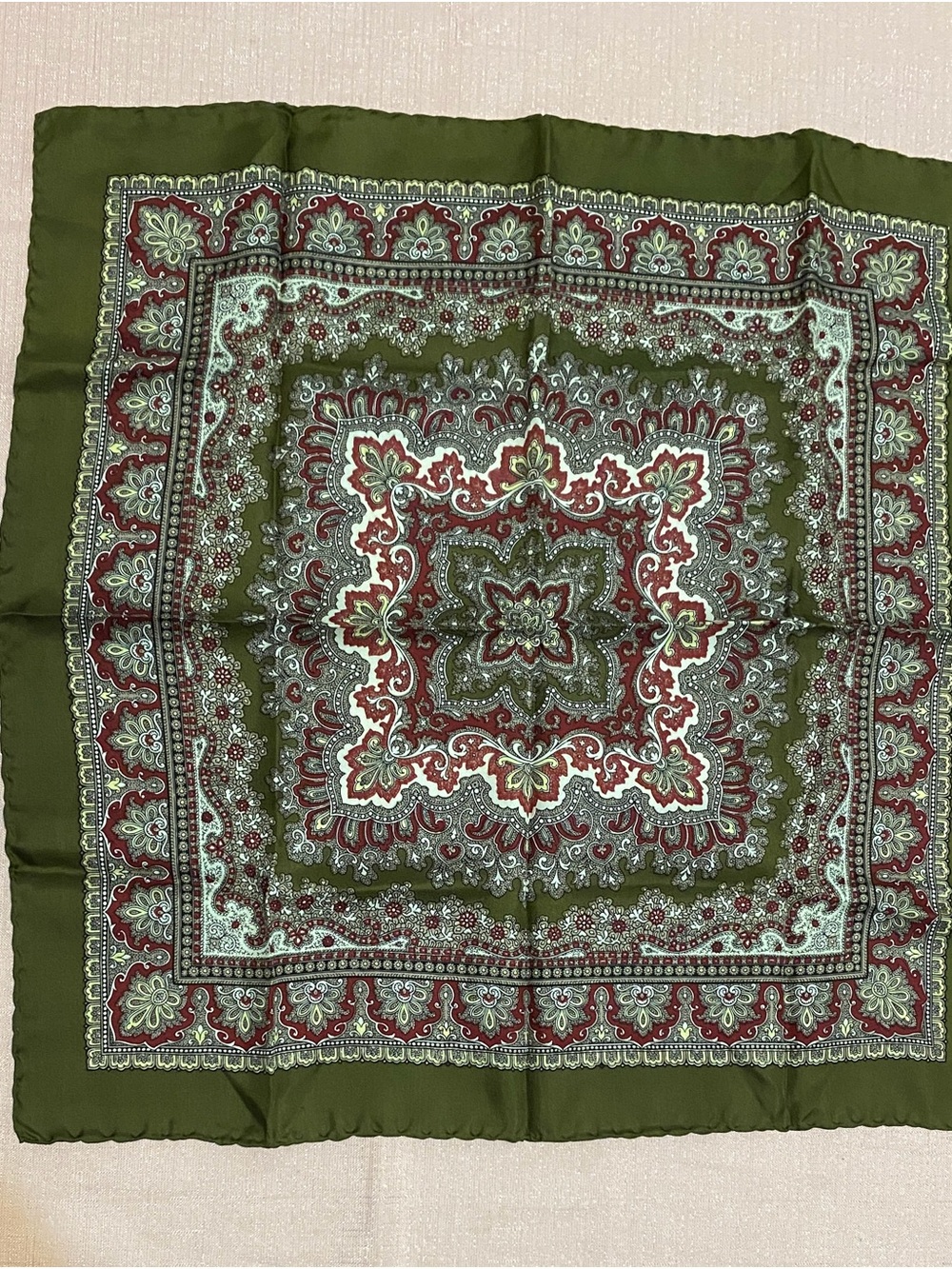 Damon Silk Paisley Scarf